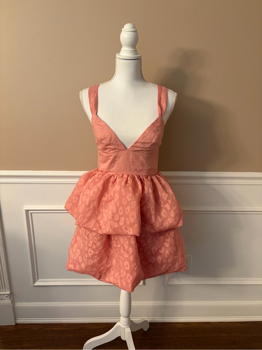 NWT NBD Blush Pink Draped Mini Dress